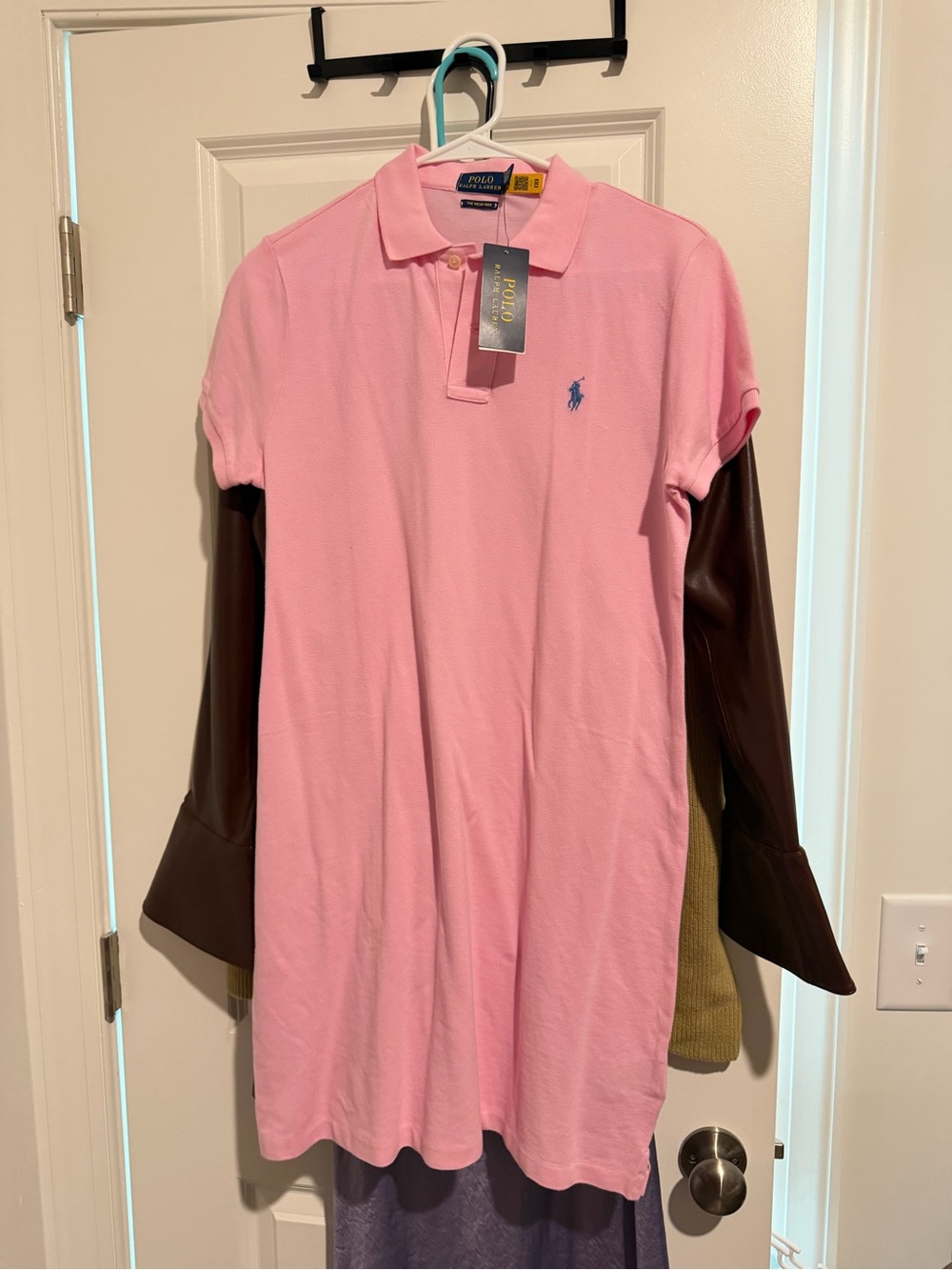 NWT Ralph Lauren Pink Polo Dress with Blue Pony